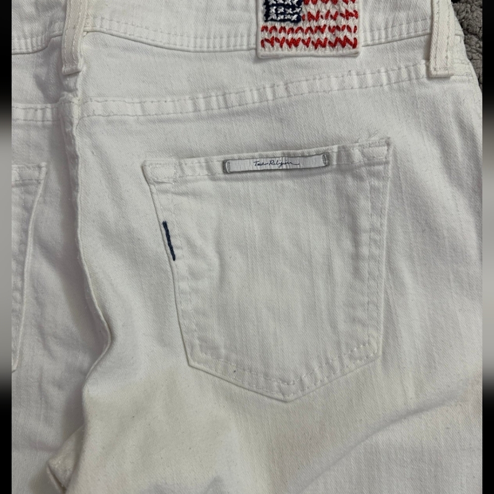 True Religion Brand White Jeans